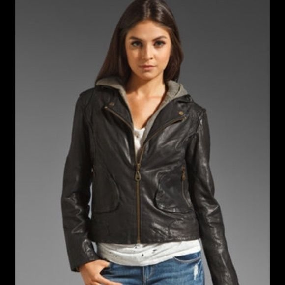 Doma Black Leather Jacket - Picture 3 of 3